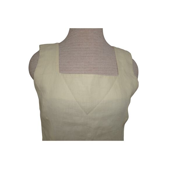 Bagatelle 100% Linen Cream Floral Embroidered Shift Dress (Size 8) - Picture 6 of 11